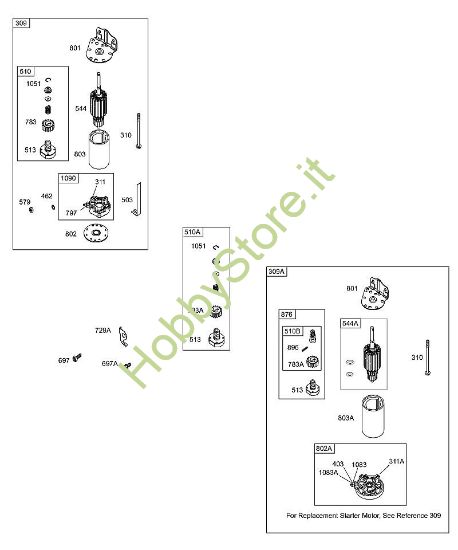 G - Dispositivi di avviamento elettrici B&S - 28 €¦ 28S707-1149-E1 brand Stihl